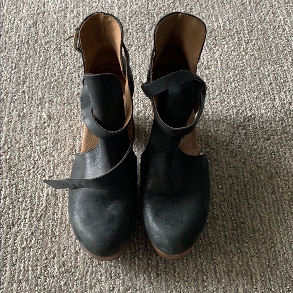 Free People clogs with ankle strap